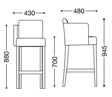 レスタックS70右肘用寸法