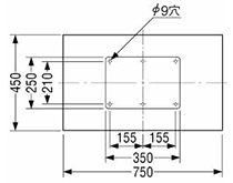 EV1-750ベース寸法