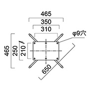 GM650ベース寸法