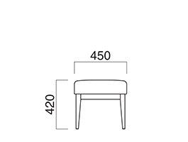 ユニゾンベンチ寸法