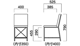 ガロード棚付寸法