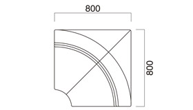カルマ角コーナー寸法