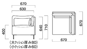 チャビーMコーナー寸法